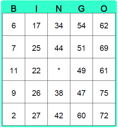 bingo calling card generator